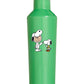 Peanuts Collection Snoopy & Charlie Brown 16-Oz. Green Stainless Steel Canteen One Size