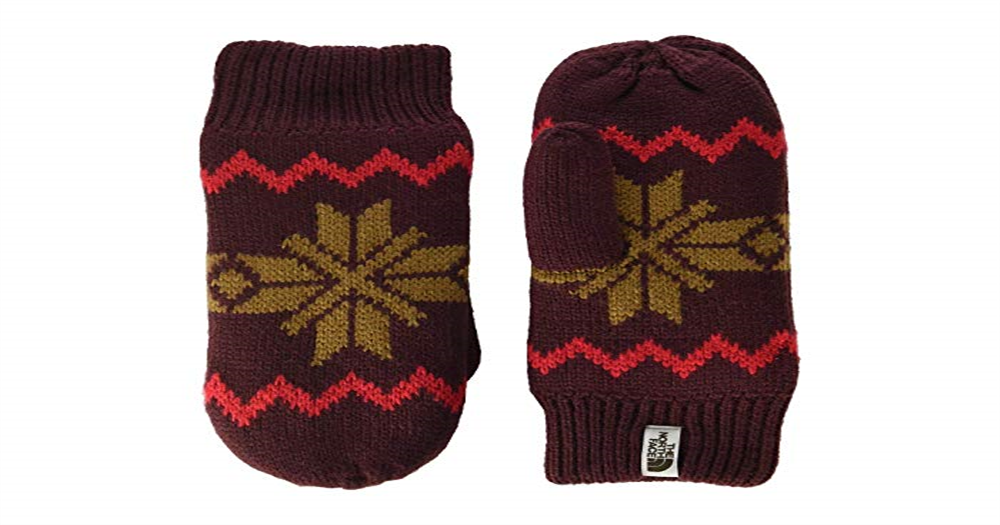 The North Face Women's Fair Isle Mittens Brown Size XSS