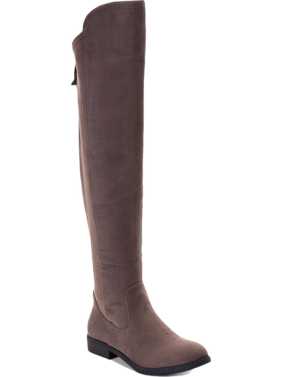 Style & Co. Women's Hayley Faux Suede Over-the-Knee Boots Brown 7 M