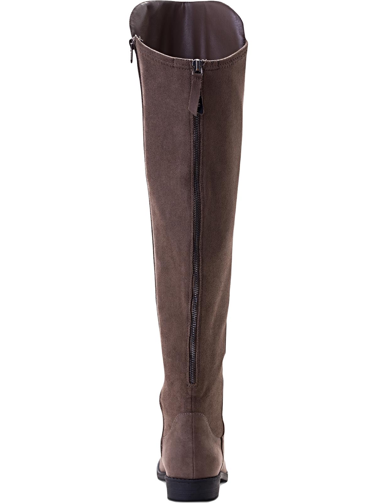 Style & Co. Women's Hayley Faux Suede Over-the-Knee Boots Brown 7 M