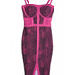 Material Girl Women's Juniors Illusion Bodycon Dress Pink Size Medium