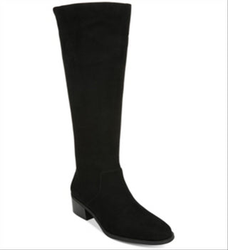 Bar III Women's Vayla Faux Suede Knee-High Riding Boots  Black Size 6.5 M