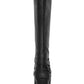 American Rag Women's Shoes Kyle Leather Closed Toe Knee High, Black sm, Size 8