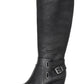 American Rag Women's Shoes Kyle Leather Closed Toe Knee High, Black sm, Size 8