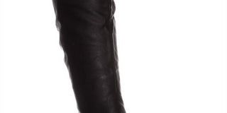 American Rag Womens Adarra Faux Leather Over-the-Knee Boots Black 7 Medium