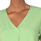 Alfani Women's Pintuck Tie Sleeves Top Green Size XS
