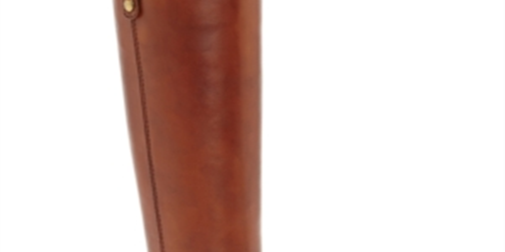 INC International Concepts Women's Round Toe Zip up Leather Boots Brown Size 8M
