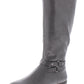 Style & Co. Women's Kindell Almond Toe Knee High Platform Boots Gray Size 6.5 M