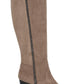 Style & Co Women's Zipper Accent Wynterr Round Toe Wedge Zip up Dress Boots Brown Size 8 M