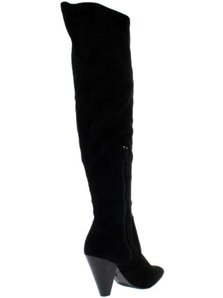 Zigi Soho Women's Sarila Solid Pointed Toe Thigh-High Boots Black Size 7.5 M