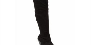 Zigi Soho Women's Sarila Solid Pointed Toe Thigh-High Boots Black Size 7.5 M