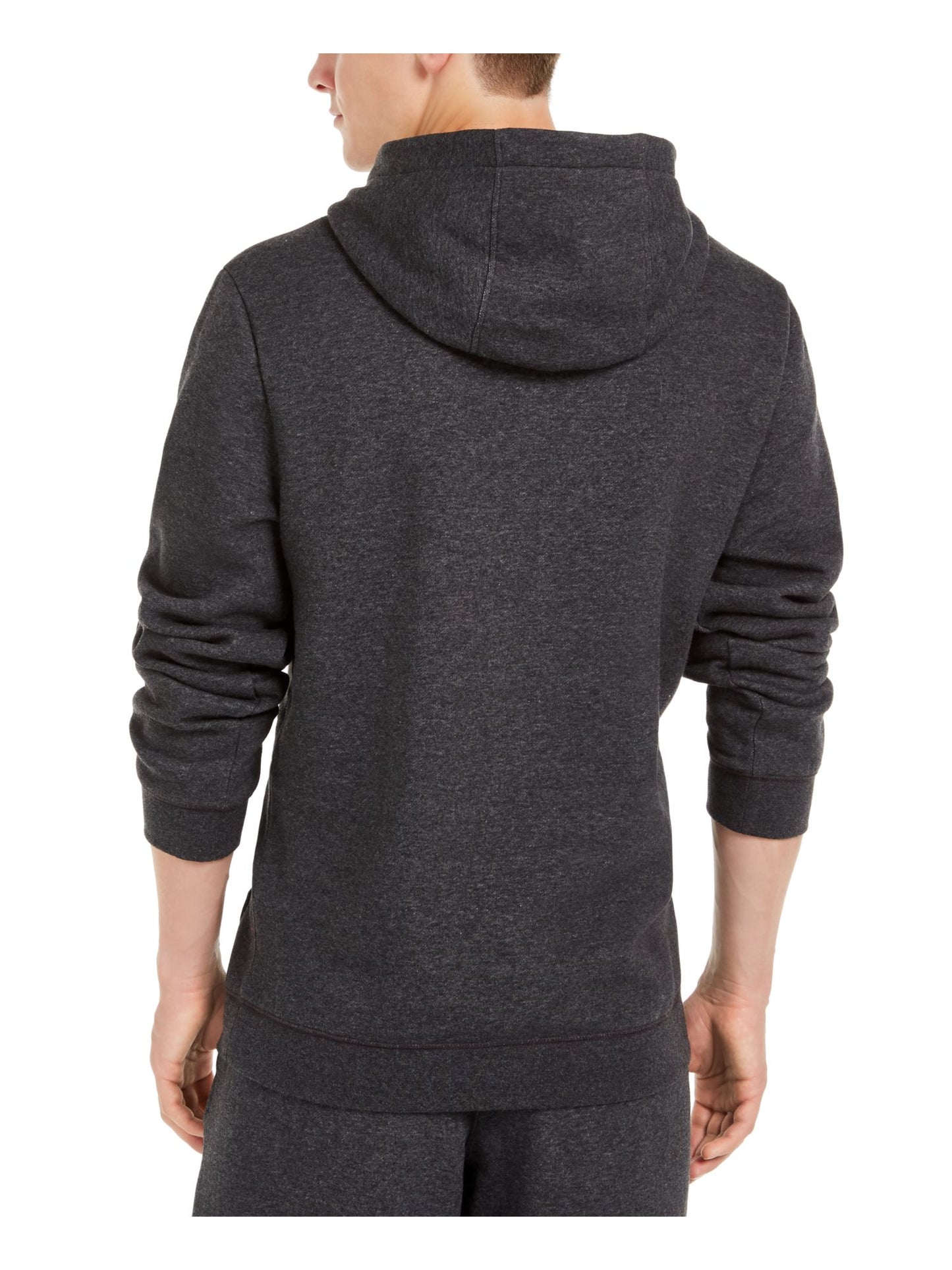 Ideology Men's Lightweight Heather Long Sleeve Crew Neck Classic Fit Fleece Lined Sweater Gray Size Medium