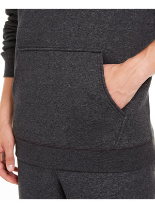 Ideology Men's Lightweight Heather Long Sleeve Crew Neck Classic Fit Fleece Lined Sweater Gray Size Medium