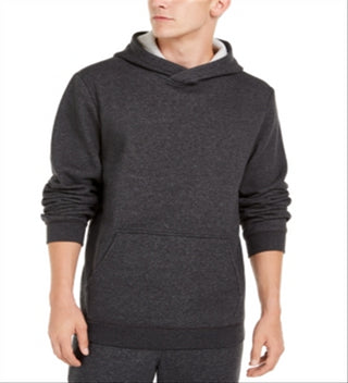 Ideology Men's Lightweight Heather Long Sleeve Crew Neck Classic Fit Fleece Lined Sweater Gray Size Medium