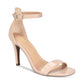 Material Girl Women's Blaire Open Toe Ankle Strap Classic Pumps Beige Size 8 W