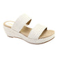 Anne Klein Women's Zala Slide White Size 6 M