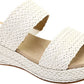 Anne Klein Women's Zala Slide White Size 6 M