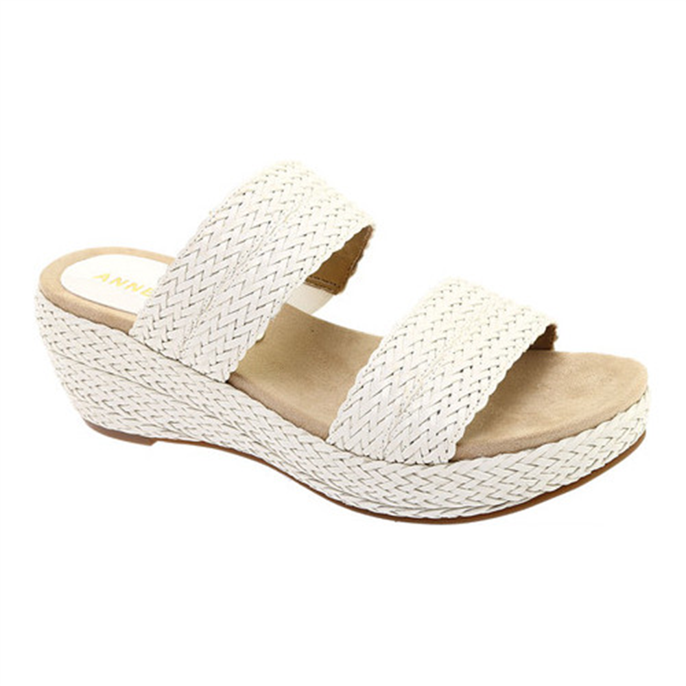 Anne Klein Women's Zala Slide White Size 6 M
