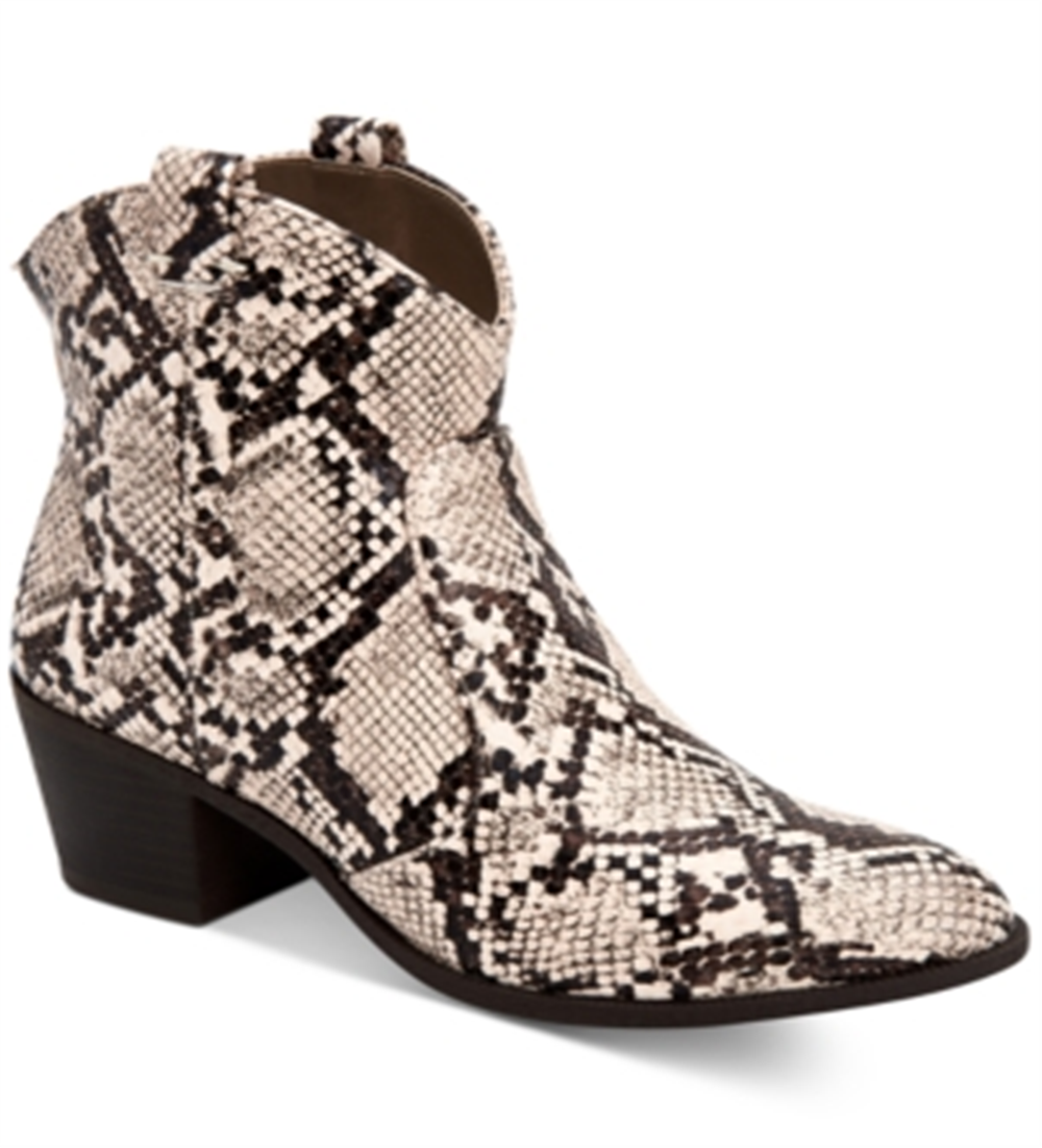 Style & Co. Women's Shoes MyKenna Closed Toe Ankle Fashion Boots White Size 9.5