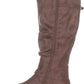 BareTraps Women's Yanessa2 Wide Calf Knee High Boots Taupe 7 US