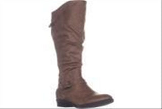 BareTraps Women's Yanessa2 Wide Calf Knee High Boots Taupe 7 US