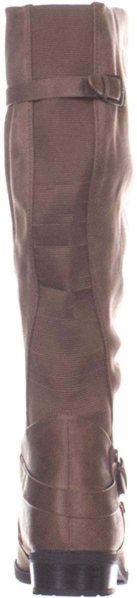 BareTraps Women's Yanessa2 Wide Calf Knee High Boots Taupe 7 US