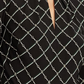 RALPH LAUREN Women's 3/4 Sleeve Keyhole Knee Length Fit + Flare  Black Size 2 P