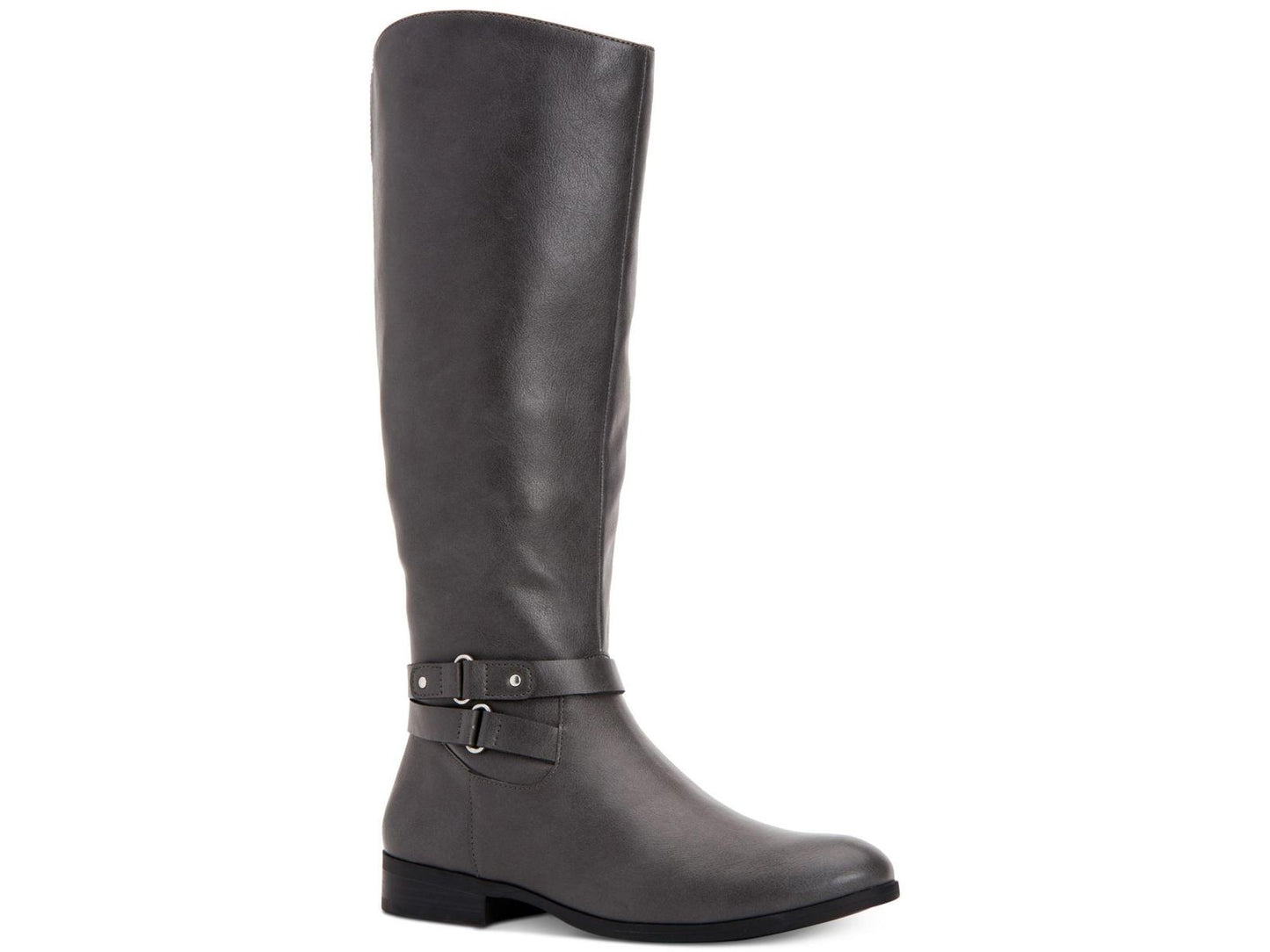 Style & Co. Womens kindellp Fabric Closed Toe Knee High Fashion, Grey, Size 7
