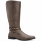 Style & Co. Womens kindellp Fabric Closed Toe Knee High Fashion, Grey, Size 7