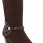Karen Scott Women's Snake Print Cushioned Buckle Accent Sharonn Almond Toe Block Heel Zip-up Dress Boots Brown Size 8 M