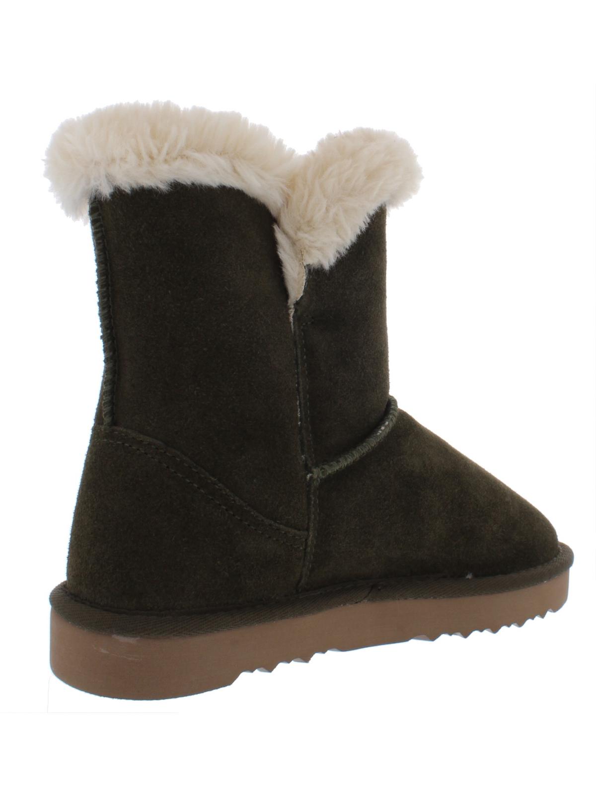 Style & Co. Women's Tiny 2 Suede Faux Fur Lined Winter Boots Green Size 10 M