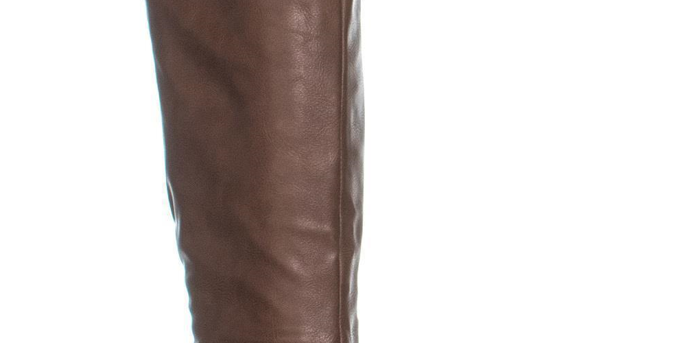 Style & Co. Women's Kindell Faux Leather Riding Boots Tan Size 5 M