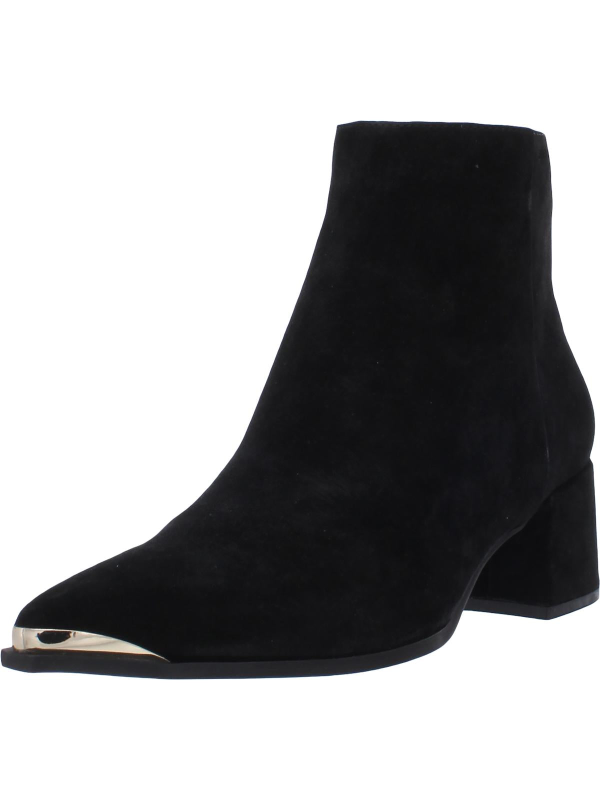 Kenneth Cole New York Women's Roanne Leather Ankle Boots Black Size 9 M
