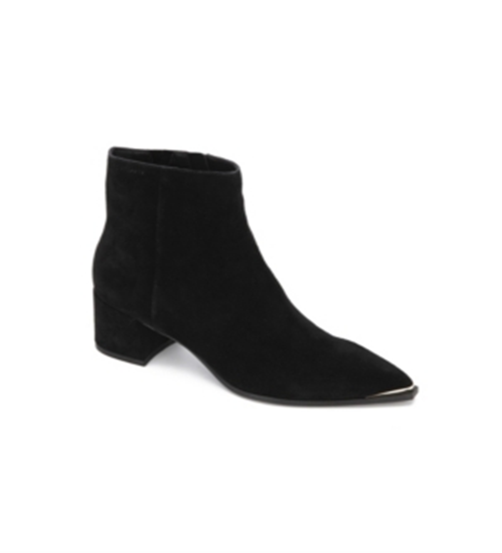 Kenneth Cole New York Women's Roanne Leather Ankle Boots Black Size 9 M