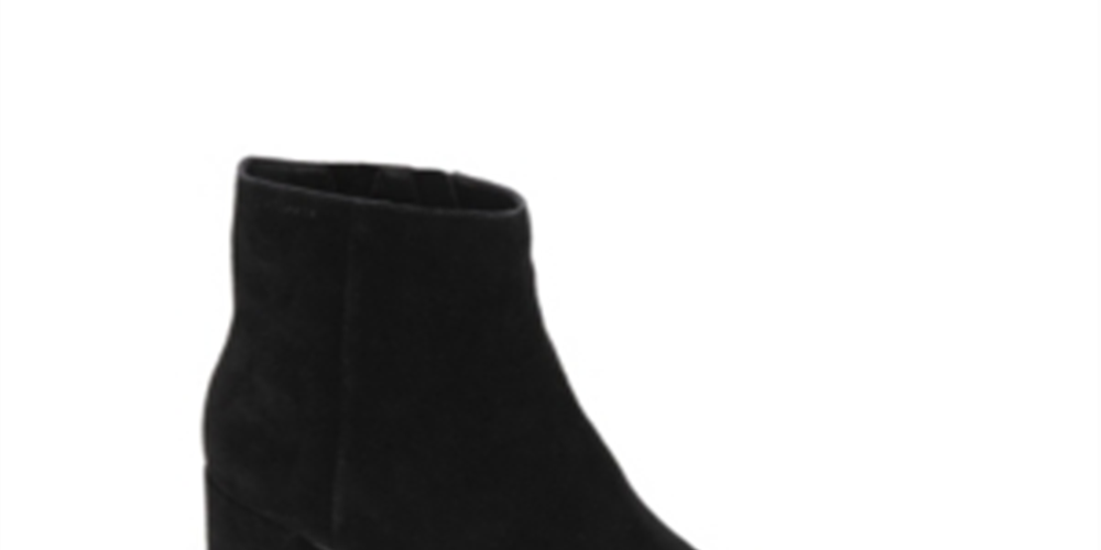 Kenneth Cole New York Women's Roanne Leather Ankle Boots Black Size 9 M