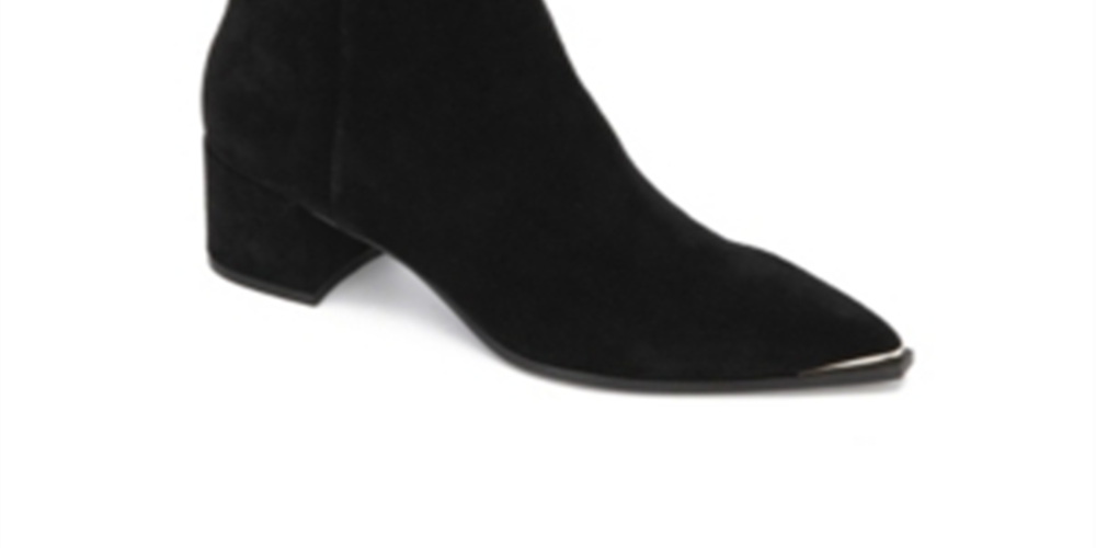 Kenneth Cole New York Women's Roanne Leather Ankle Boots Black Size 9 M