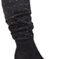 Rialto Women's Canoe Stud-Trim Ruched Boots - Black Size 9 M