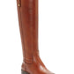 INC Women's  Round Toe Zip-up Leather Boots Brown Size 7