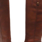 INC Women's  Round Toe Zip-up Leather Boots Brown Size 7