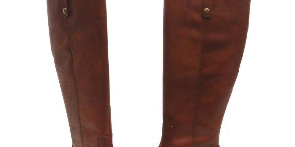 INC Women's  Round Toe Zip-up Leather Boots Brown Size 7