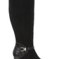 Karen Scott Women's Sharonn Faux Suede Knee High Dress Boots Black Size 7.5 M