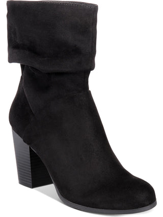 Material Girl Women's Midory Slouchy Solid Ankle Boots Black 9.5 M