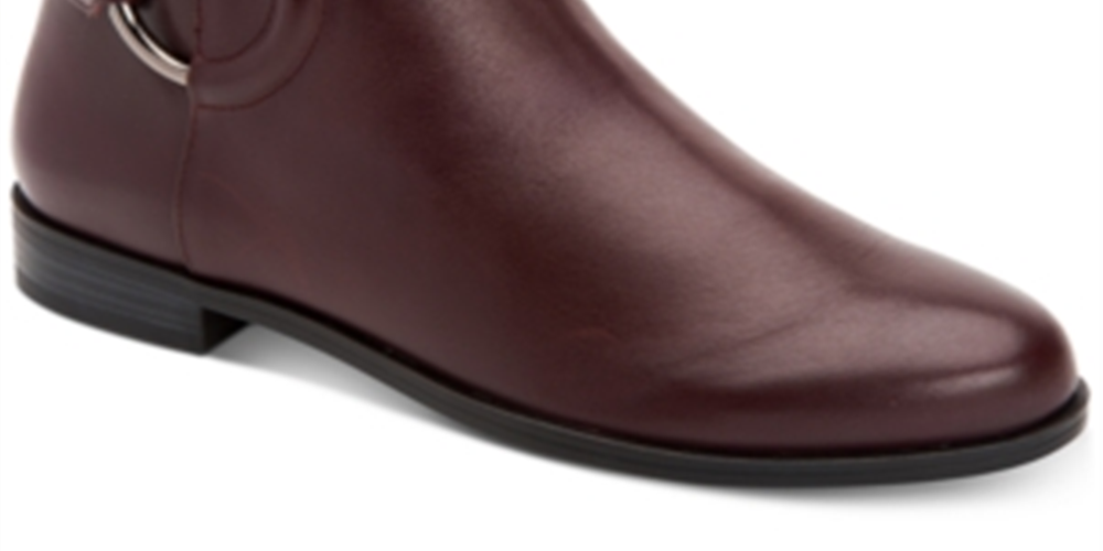 Alfani Women's Shoes Avvia Closed Toe Ankle Fashion Boots, Malbec Burg, Size 8.5