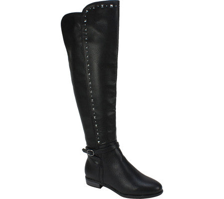 Rialto Women's Ferrell Riding Boot Black Size 6 M