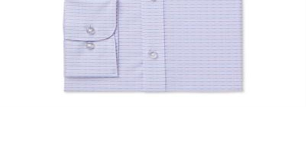 Bar III Men's Easy Care Geometric Collared Classic Fit Stretch Dress Shirt -Pink Size S