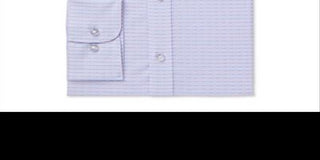 Bar III Men's Easy Care Geometric Collared Classic Fit Stretch Dress Shirt -Pink Size S