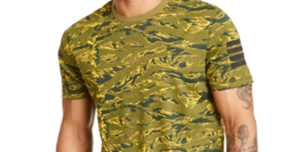 INC International Concepts Men's Camo T-Shirt Green Size X-Large