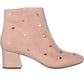 Bar III Women's Jadine Fabric Almond Toe Ankle Fashion Boots Pink Size 8 M