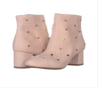 Bar III Women's Jadine Fabric Almond Toe Ankle Fashion Boots Pink Size 8 M
