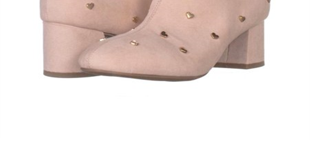 Bar III Women's Jadine Fabric Almond Toe Ankle Fashion Boots Pink Size 8 M